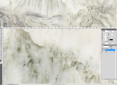 大理石紋中式水墨山水畫錦繡山河石材背景墻